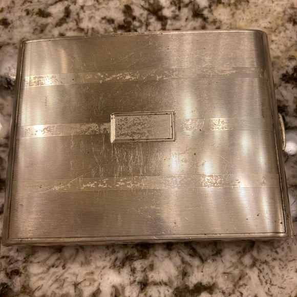 Vintage Sterling Silver Cigarette/Card Case - Picture 2 of 11
